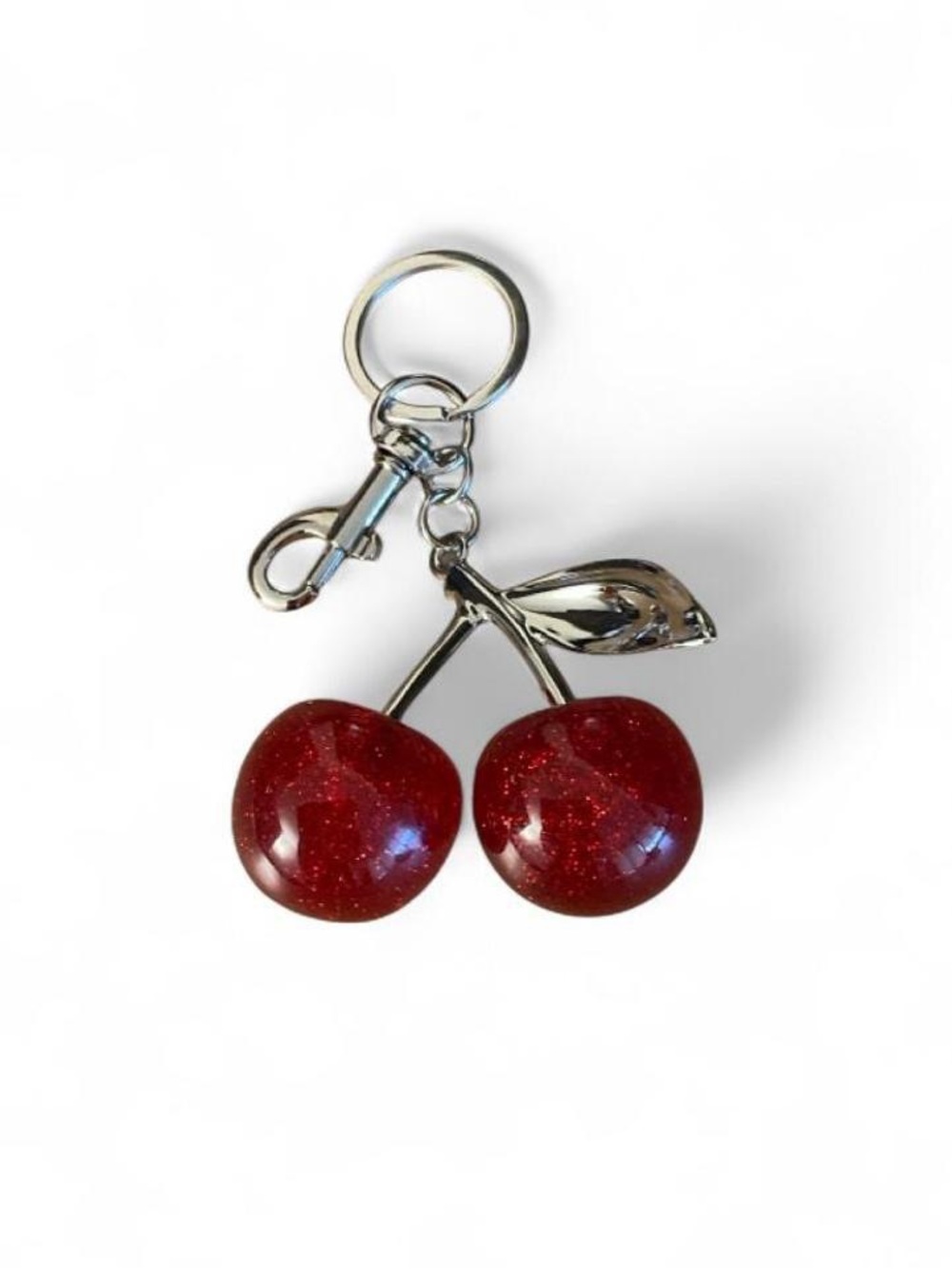 NWOT Red Cherry Keychain Bag Charm